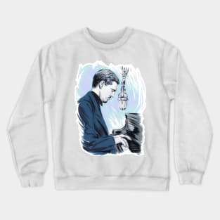 Mose Allison - An illustration by Paul Cemmick Crewneck Sweatshirt